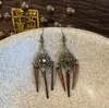 Collar Bohemio Retro de Bronce con Forma de Media Luna para Mujer, Cadena para Clavícula Versátil Personalizada de Alta Resistencia Estilo Desolado para Mujer