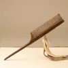 Peine de sándalo con cola de aguja, peine de madera para maquilladores, peine para hotel y salón, peine de cola de aguja para separar el cabello, peine de trenzado para niños y mujeres