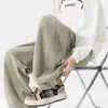 Pantalones de pierna curva estilo americano, nueva colección otoño 2026 para hombre, de pierna recta, corte holgado casual, pantalones de chándal de pierna ancha para otoño y primavera