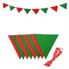 Nueva Bandera de Tirar de Fieltro Navideño Banner de Árbol de Navidad Decoración Bandera de Tirar de Fieltro con Letras de Colores
