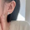 Casual, Exquisito, Lujo Accesible, Gama Alta, Elegante de Nicho, Pendientes Nudosos de Circonio, Pendientes de Diseño Versátil y Moderno para el Día a Día