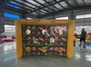 Accesorios para actividades divertidas transfronterizas: portería de fútbol inflable, campo de fútbol de cuadrícula de nueve cuadros, juego interactivo de team-building y actividad física al aire libre