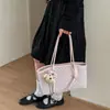 Bolso bandolera único de estilo retro para mujer, nuevo modelo 2026, bolso de mano sencillo con estampado de lunares, bolso tote de un solo hombro