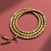Cuentas de Buda de Sándalo Verde Argentino 108 Cuentas de Barril Material para Pulsera Madera de Jade Rosario con Aroma Patrón Liso Joyería Hecha a Mano para Hombre y Mujer
