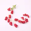 Cabeças de flores artificiais em forma de sino, flores de seda sem galhos, acessórios de arte floral feitos à mão, decorações de casamento, adereços de flores de lírio-do-vale simulados, atacado