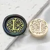 Sello de Cera con Sello de Cabeza Serie de Letras Barrocas 2.5cm Cabeza de Cobre 26 Letras Inglesas para Sello de Sellado de Diario