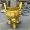 Adornos de trípode de cobre, trípode grande de bronce, un regalo para la inauguración del hotel de la empresa