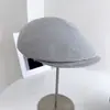 Sombrero de Paja Fina Estilo Japonés para Mujer, Sombrero de Paja para Protección Solar de Verano, Gorra de Newsboy para Viaje al Aire Libre, Gorra para Vacaciones en la Playa