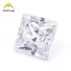 1X1~15X15Mm 3A5A Quadrado Ângulo Reto Zircônia Branca Corte Princesa Rosto de Anel Pedra Solta Atacado
