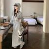 Conjunto Moderno de Dos Piezas 2025 Primavera y Otoño Nuevo Reductor de Edad Alta Calidad Moda Sudadera Vestido Conjunto