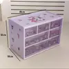 Caixa Organizadora de Mesa com Grade de Seis Quadrados Caixa Organizadora de Acessórios de Cabelo Caixa Organizadora para Dormitório de Estudante Caixa Organizadora de Compartimentos para Gaveta Caderno
