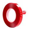 Cinta Doble Cara Nano Acrílica Película Roja Alta Viscosidad Cinta Nano No Deja Rastro Tira de Luz Decorativa para Coche Cinta Doble Cara