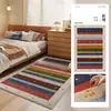 Alfombra Habitación Estilo Vintage Dopamina Impermeable Resistente a Manchas Alfombra de Mesita de Noche Tacto de Alta Gama Tira Larga Delante de la Cama Resistente a la Suciedad Alfombrilla Antideslizante