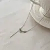 Corrente Universal Aço Titânio Colar Clavícula Corrente em O Corrente Osso de Cobra Colar Caixa Corrente DIY Corrente de Usar Corrente Lisa