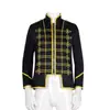 Halloween Europeo y Americano Navidad Corte Medieval Príncipe Chaqueta Steampunk Chaqueta Gótica de Cuello Alto Disfraz