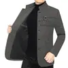 2026 Nuevo Abrigo Chaqueta de Lana para Primavera y Otoño Camisa de Lujo Ligero para Hombre Solapa de Negocios Abrigo Elegante de Gama Alta Versátil para Hombre