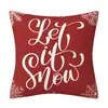 Fundas de Cojín Navideñas Estampadas Europeas y Americanas, Lote Mixto de Varios Diseños, Fundas de Cojín de Tela Decorativa Suave para el Hogar en Fiestas