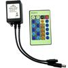 IR Infrarrojo 24 teclas 12v control remoto atenuador 5v controlador de luces de cadena de alambre de cobre Controlador LED monocromático con protección contra cortocircuitos