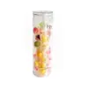 Botella de plástico transparente de 660 ml frasco para regalo frasco sellado grado alimenticio para comida de mascotas frasco de plástico para frutos secos caja de plástico redonda