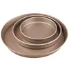 Forma de assar PIZZA antiaderente de 6-10 polegadas forma de assar em aço carbono forma de PIZZA redonda DIY prato de PIZZA criativo personalização