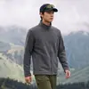 Jaqueta de Lã ao Ar Livre Masculina Lã Polar Aconchegante Roupa Externa Veludo Plus Espessada Outono Inverno Gola Alta Top Versátil Jaqueta Casca Forro