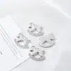 Cavalo de Balanço Banhado a Ouro Preenchido com Diamante Estilo Chinês Acessórios de Joia Pingente de Colar DIY Acessórios de Brincos
