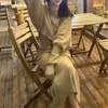 Novo Vestido de Malha Duas Peças Estilo Chanel Elegante Cor Sólida Moda Petite Outono/Inverno 2026 para Mulheres