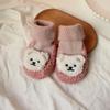 Calcetines de Piso para Niños Lazo Coreano Calcetines de Princesa para Bebé Niña Otoño e Invierno para Bebé Espesos Calcetines para Zapatos de Niño Pequeño