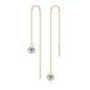 Comércio Exterior Transfronteiriço Atacado Moda Luxo Brincos de Franja Folha Temperamento Socialite Brincos de Prata Esterlina S925 Moissanite para Mulheres