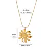 Collar de Árbol de la Vida Más Vendido Acero Inoxidable Colgante de Oro de 18K Cadena para Clavícula Cadena Simple Hip-Hop Accesorios de Moda para Mujeres