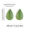 E15209 Pendientes de Resina Plegada con Forma de Lágrima Retro Transfronterizos, Pendientes Versátiles Multicolores de Estilo Francés de Moda para Mujer