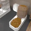 Comedero y Bebedero Automático para Gatos Transfronterizo Almacenamiento Extra Grande de Croquetas Comedero para Perros Comedero de Arroz para Gatos Bebedero Suministros para Mascotas