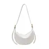 Bolsa Feminina Elegante e Simples 2026 Nova Coleção Primavera/Verão com Textura de Lichia, Bolsa Transversal Casual Estilo Coreano Formato de Bolinho