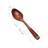 Cuchara de madera comercial mango largo cuchara para mezclar cuchara pequeña condimento alargada café nuez en polvo cuchara sopera miel cuchara para hielo cuchara de postre