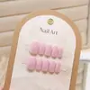 Uñas Postizas Artesanales Ojo de Gato Desmontables Manicura Uñas Cortas Estilo Ballet Tallas Variadas Uñas Postizas 10 Piezas Mayoreo