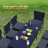 Conjunto de Mesa Dobrável Pátio Exterior Lazer Camping Mesa e Cadeiras Leve Pesca Camping Suprimentos Mesa e Cadeiras Dobráveis