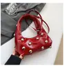 Bolsa Portátil Personalizada Coreana, de Alto Padrão, Luxo Acessível, Design de Nicho, Bolsa Decorativa com Inlay Moda de Ombro Único ou Axila para Mulheres