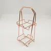 Estante Metálico para Esponjas de Polvo con Cojín de Aire Estante de Almacenamiento para Huevos de Maquillaje de Belleza Estante para Esponjas de Polvo Huevo de Polvo Estante de Exhibición de Cristal Antiguo Mineral