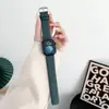 Nueva correa de cuero suave de doble cara con patrón de bola salvaje para Apple 7 watch strap AppleWatch8s9