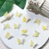 Joias de arte de unha de borboleta macia e luminosa com gradiente fino e vintage, joias de borboleta doce e sizzy, acessórios artesanais faça você mesmo