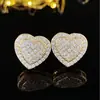 Pendientes de moda para mujer con microincrustaciones de circonita en forma de corazón, de diseño transfronterizo, regalo europeo y americano para aniversario de boda e6530