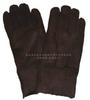 Guantes de invierno de piel con pelo al por mayor de lana real, retazo grueso cálido para amantes, esquí, montar, coche eléctrico