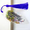 Marcador de Estilo Chino Atracciones Turísticas de Chengdu Hoja con Nervaduras Impresión Marcador de Libro Creativo Hecho a Mano Regalo Especial Recuerdo Venta al por Mayor