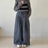 Ropa a juego para padres e hijos: Pantalones para Niña, Otoño 2026 Nuevo Estilo Coreano Ropa de Trabajo, Pantalones Anchos de Otoño, Jeans para Niños