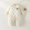 Mono de Algodón Grueso Acolchado Jq Jingqi para Bebé Recién Nacido Ropa de Algodón Cálida para Invierno para Salidas
