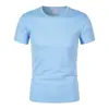 Camiseta de Baloncesto Transpirable de Malla para Hombre, Casual de Verano, Cuello Redondo, Manga Corta, Color Sólido, Secado Rápido