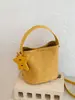 Bolso cubo de ante ins de nicho estilo coreano, versátil para uso casual y para ir al trabajo, bolso cruzado retro simple