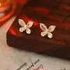 Pendientes para Mujer Aguja de Plata S925 Artefacto para el Cuidado del Oído Pendientes de Nicho Estilo Bosque Mini Pendientes Elegantes Versátiles Joyería