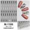 Carcasa Estampada del Pequeño Libro Rojo Pegatinas para Uñas Mariposa Serpentina Aurora Uñas Color Rosa Glaseado Tridimensional Avanzado