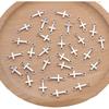 20x 8mm 0.45g plata antigua DIY accesorios vintage conector conector cruzado